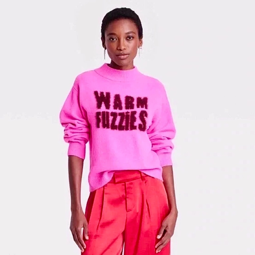 A new day Bright Hot Pink Knit Pullover